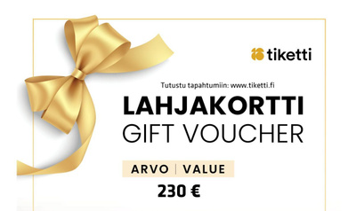 Tiketti lahjakortti