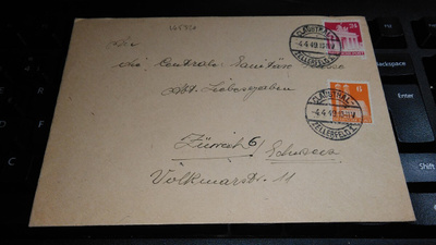 Saksa liittoutuneitten miehitysvyöhyke Sveitsiin 1949 26/6