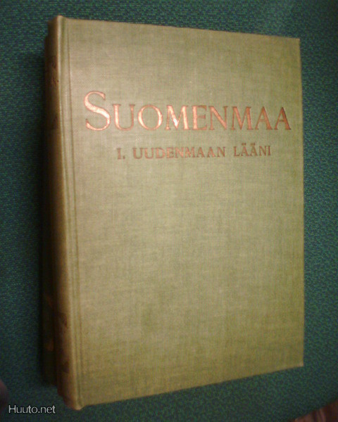 SUOMENMAA 1  Uudenmaan lääni ( 1 p. 1919 + kartta) Sis.pk:t