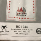 Ristipistopakkaus / ristipistotyö Pyyheliinapeite Tontut - pikkukuva 2