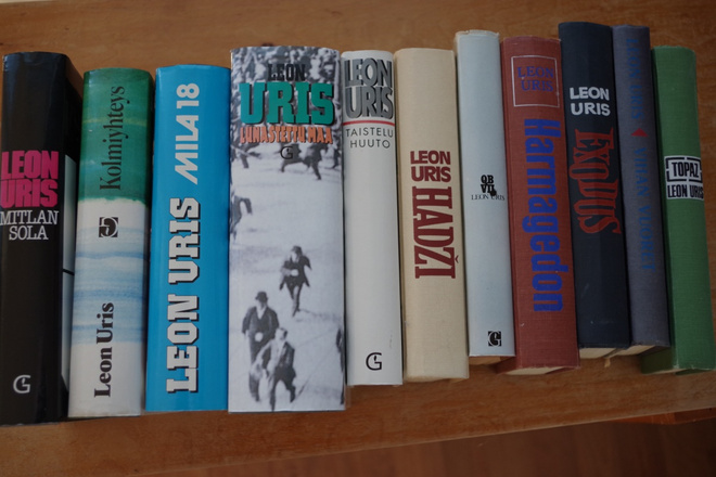 Leon Uris, koko tuotanto suomeksi!!! 11 kirjaa!