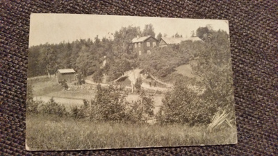 Karja-Lohja . Mustavalkoinen kulkenut kortti.
