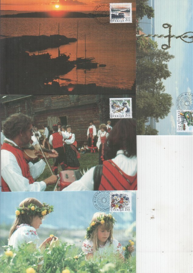 Ruotsi 1988 Juhannus maksimikorttisarja.