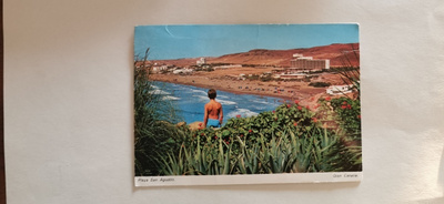 GRAN CANARIA, Playa San Agustin, kulkenut postikortti