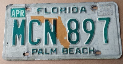 FLORIDA USA rekisterikilpi