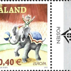 Ål 2002 Eurooppa-merkki 0,40 € välilöpari logo ** LaPe 208 - pikkukuva 1