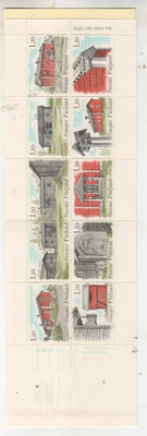 1979 talonpoikaisrakennuksia vihko postituoreena   eurolla.