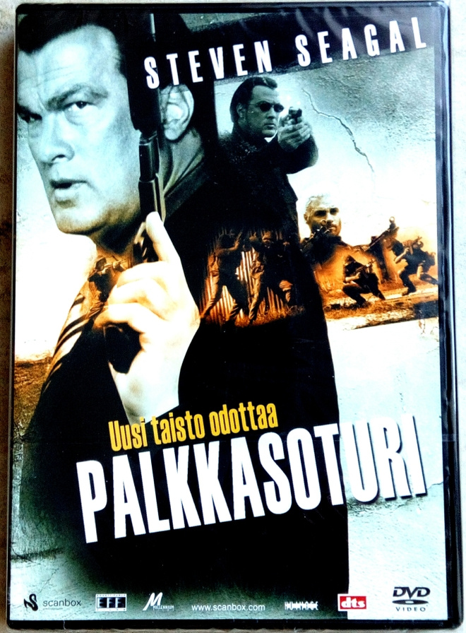 Palkkasoturi , Seagal , uusi kelmuissa , suomi text