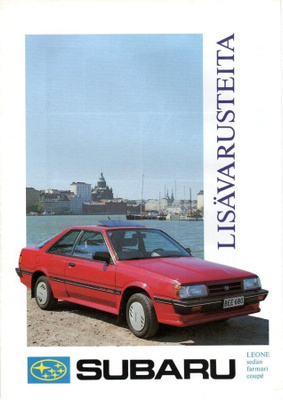 Subaru Leone lisävarusteet -esite, 1989
