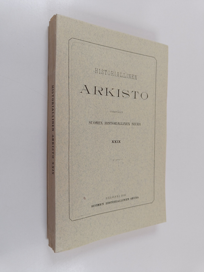 Historiallinen arkisto XXIX