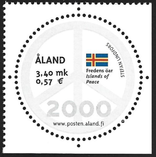 Åland 2000  ÅBL 4  Millenium 3,40 mk ** LaPe 167