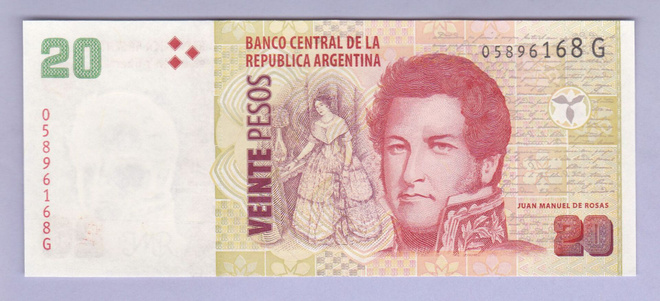 Argentiina 20 Pesos v.2018 UNC P-355c.1
