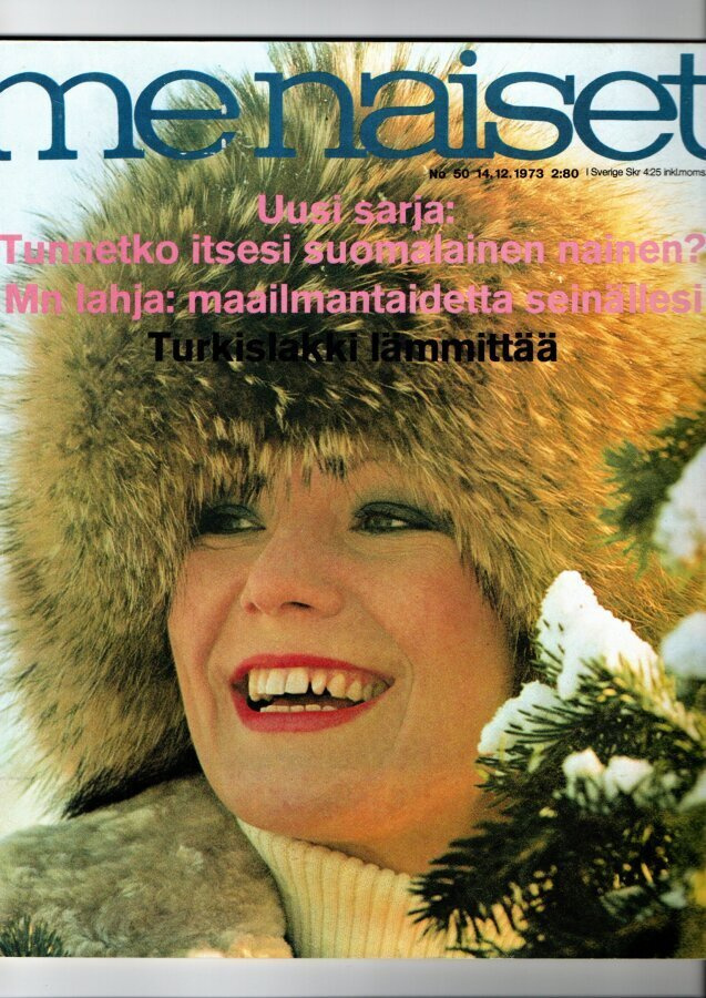 Me Naiset n:o 50 1973 Seija Simola. Huutoja ja kuiskauksia.
