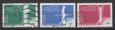 Suomi 1967, Itsenäinen Suomi 50v, leimattu,sarja