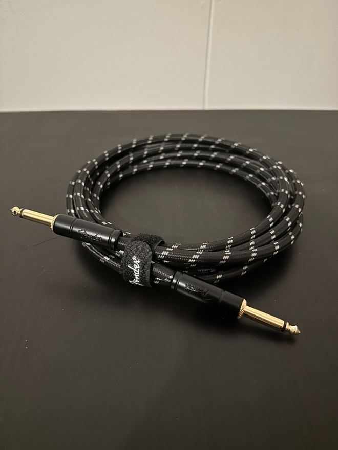Fender Deluxe -instrumenttikaapeli, 3m, Black Tweed