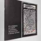 Puupiirros Suomen taiteessa : Sinebrychoffin taidemuseo 1... - pikkukuva 1