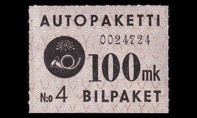 AP_5_W1 ** Autopaketti 100 mk W1 (1949)
