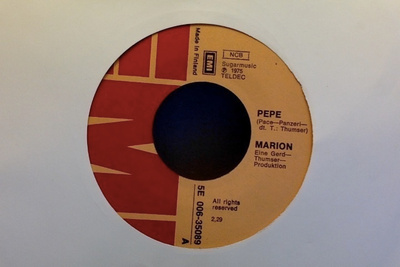 MARION..::.. PEPE..::.. VINYYLI  SINGLE  7"  ..  FIN-1975