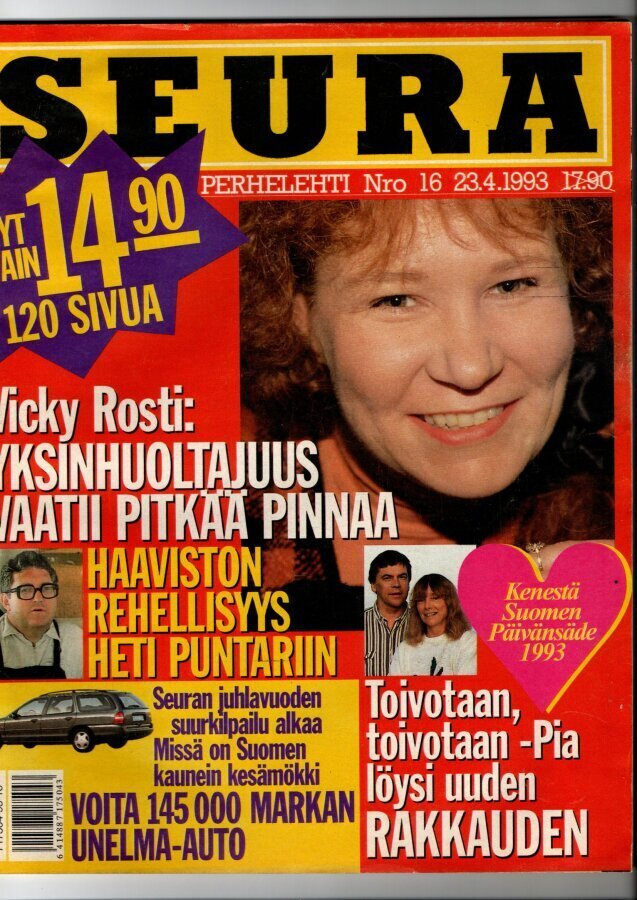 Seura n:o 16 1993 Vicky. Pia & Rabbe. Kimmo. Matti-Esko.
