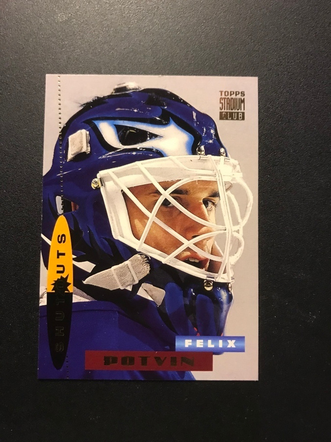 1995-96 Stadium Club Shutsout Felix Potvin #185