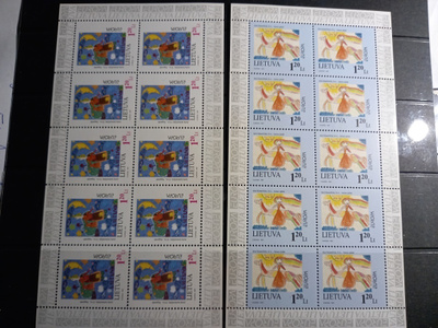 LIETTUA EUROPA CEPT eurooppamerkit 1997 täydet arkit **