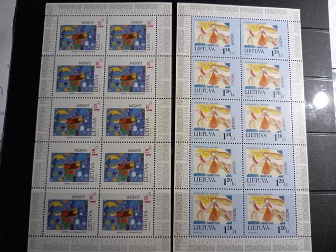 LIETTUA EUROPA CEPT eurooppamerkit 1997 täydet arkit **