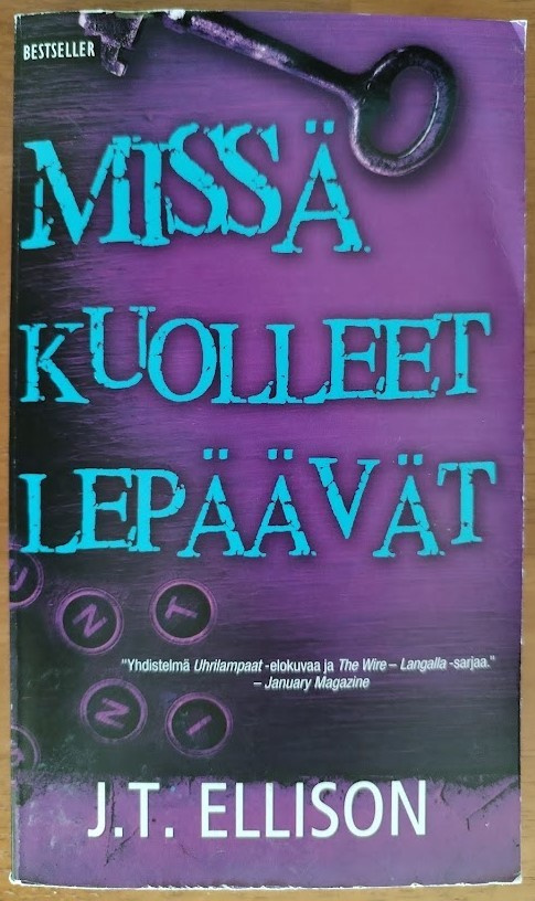 J. T. Ellison: Missä kuolleet lepäävät