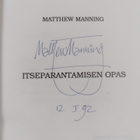 Matthew Manning : Itseparantamisen opas (signeerattu) - pikkukuva 3
