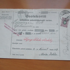 1917 Rajamäki Hyvinge Fabriks Aktiebolag pakettikortti sens - pikkukuva 1