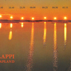 LAPPI KESKIYÖN AURINGON MAA KORTTI KÄYTETTY AURINKO KELLON A - pikkukuva 1