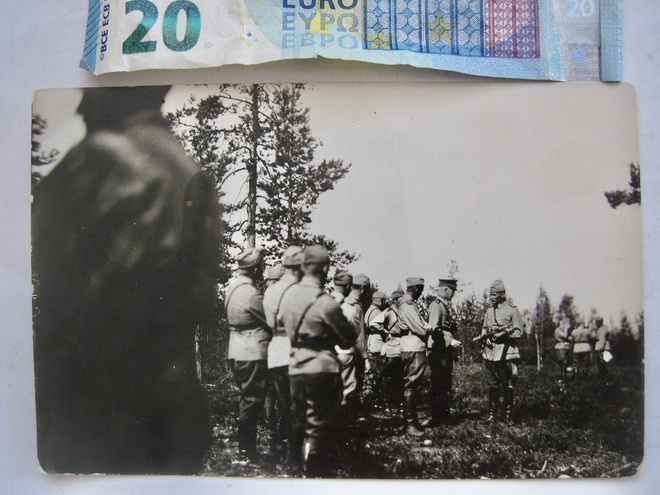 VANHA Valokuva Kenraali Nenonen Perkjärvi 1920-l