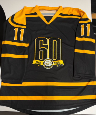 #11 Mustonen GI 60-vuotisjuhlaottelun pelipaita