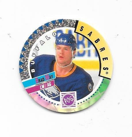1994-95 NHL Pogs #362 Brad May  Buffalo Sabres Goonie