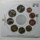 2014 ITALIA BU setti 1c-2€ +2 euro juhlaraha Galileo Galilei - pikkukuva 4