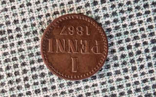 1 penni 1867