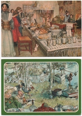 Carl Larsson : 2 ruotsalaista korttia