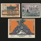 Saksa Notgeld 10, 25, 50 Pfg, Grabow 1922 - pikkukuva 2
