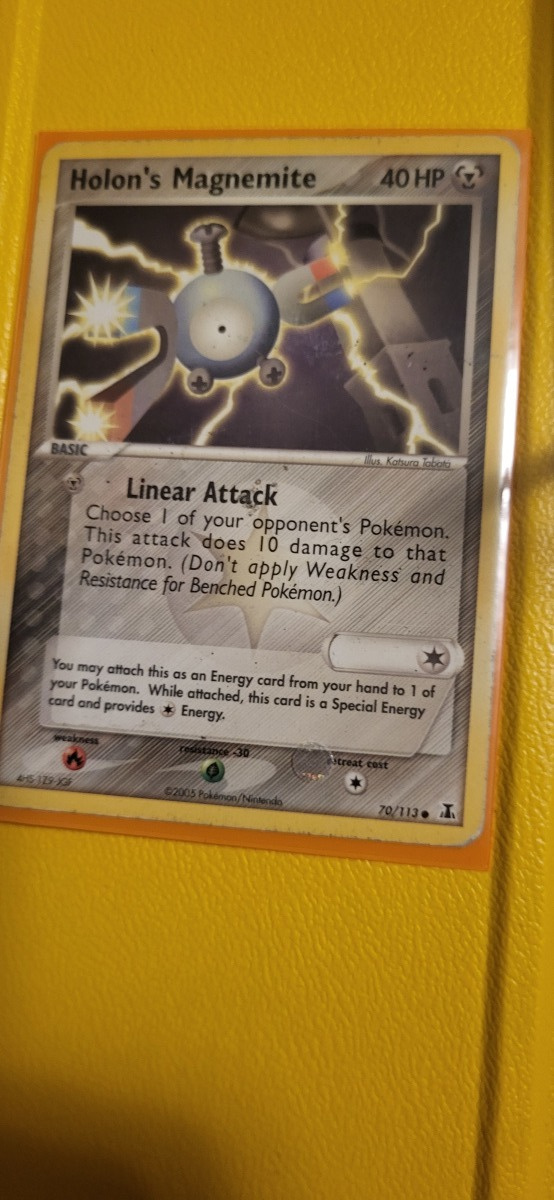 Holon's Magnemite #70 Pokemon Delta Species card