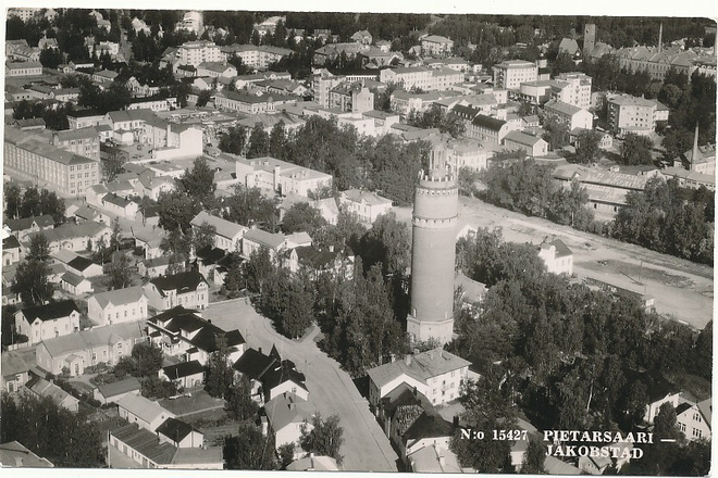 PIETARSAARI, Karhumäki ilmakuva - kulk. 1962