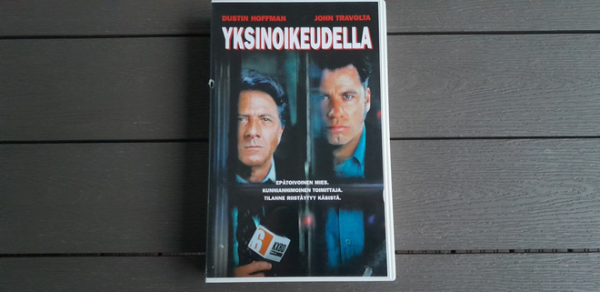 VHS: Yksinoikeudella (Dustin Hoffman, John Travolta 1997)