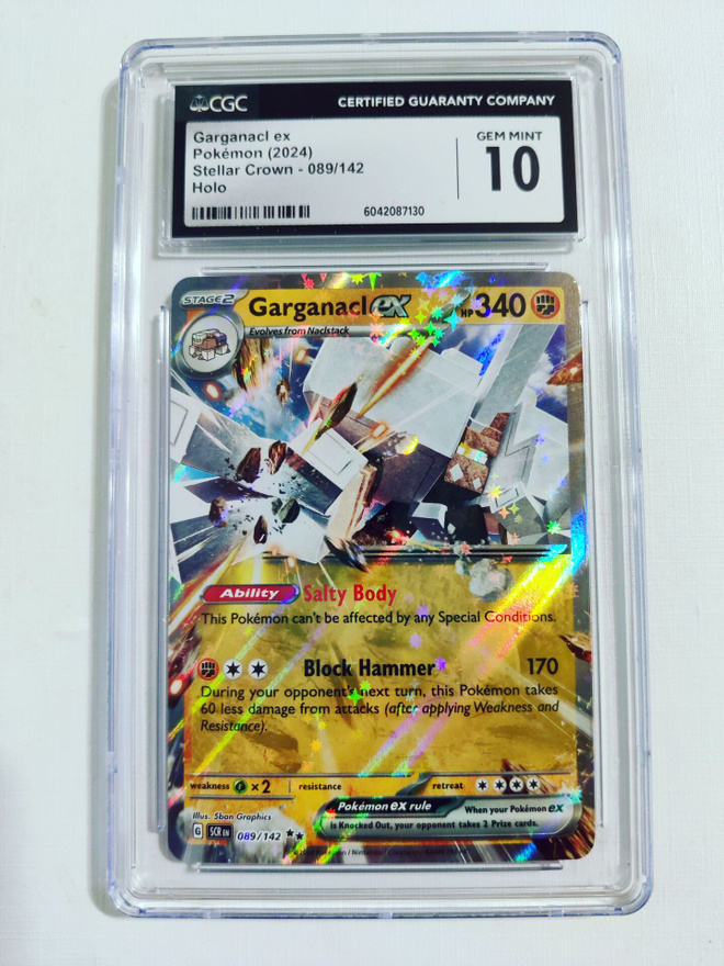 Garganacl ex - Stellar Crown 089/142 Holo CGC 10