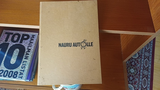 Nauru autolle vitsikirja vuodelta 1964