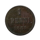 Autonomian aika 1 Penni 1881 - pikkukuva 1