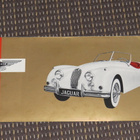 1956 Jaguar XK-140 PRESTIGE esite - KUIN UUSI - ISO - pikkukuva 1