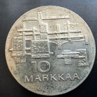 HOPEINEN 10 MARKAN JUHLARAHA SUOMI 1917 - 1967 - pikkukuva 1