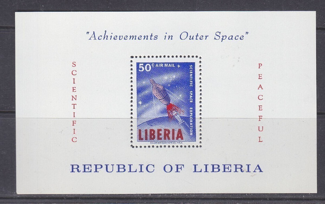 Liberia 1964 Avaruus blokki