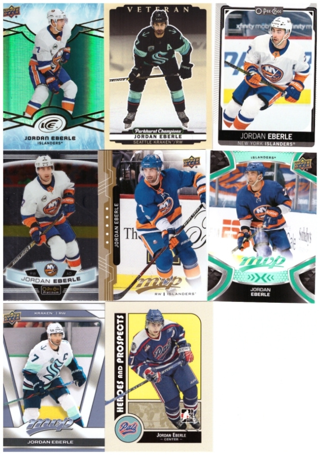 8 x JORDAN EBERLE Kraken, Islanders