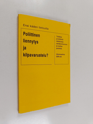 Poliittinen liennytys ja kilpavarustelu? : aseistariisunn...