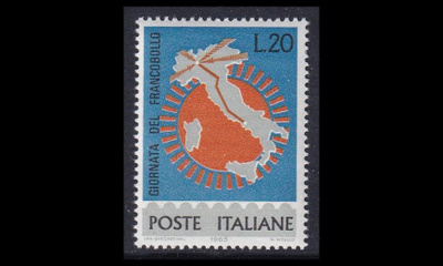 Italia 1195 ** Postimerkin päivä (1965)