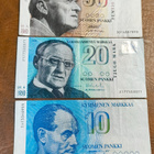 10mk v.1986, 20mk v.1993 ja 50mk v. 1986 - pikkukuva 1